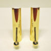 Brass candle holder pair Variabel by Pierre Forssell for Skultuna, Sweden 1960s
