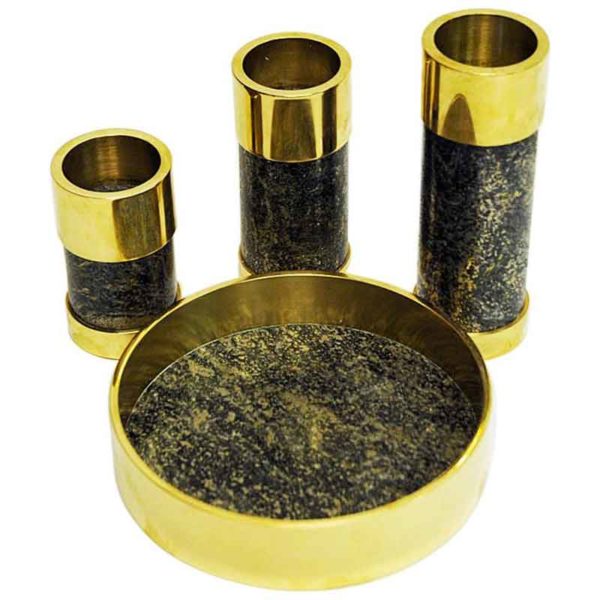 Norwegian Candleholder set of three by Saulo- Sulitjelma 1970s
