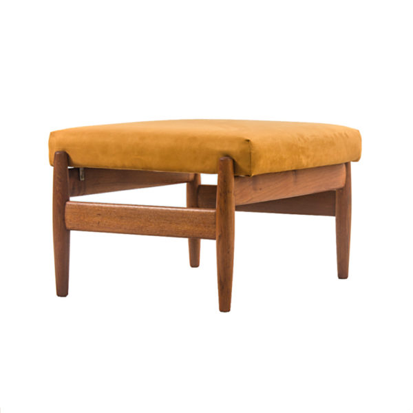 Scandinavian Teak Ottoman, 1960s