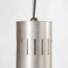 Italian Glass and Steel Ceiling Lamp, 1950s Italian Glass and Steel Ceiling Lamp, 1950s