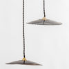 Small French Black Ceiling Lamp, 1950s