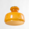 Orange Opaline Glass Ceiling Lamp, 1960s