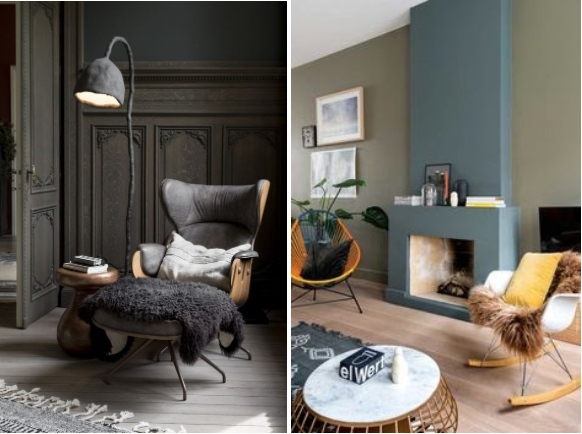 Sixties and modern classic winter interiors