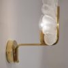 Orrefors wall lights Carl Fagerlund, a pair, glass & brass, 1960`s ca, Sweden