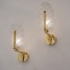 Orrefors wall lights Carl Fagerlund, a pair, glass & brass, 1960`s ca, Sweden