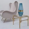 Dara International glass vase, 1980`s ca, Italian