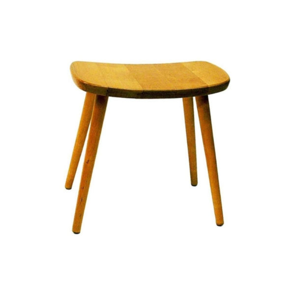 Mid-century birch stool Palle by Yngve Ekström 1950s Sweden
