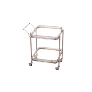 Maison Jansen Paris silver drinking trolley 1950