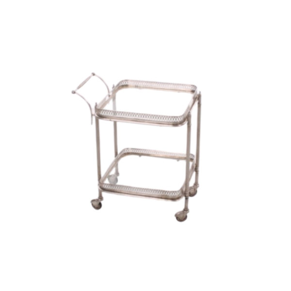 Maison Jansen Paris silver drinking trolley 1950