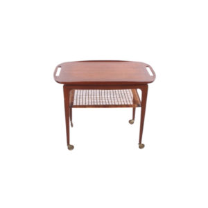 Scandinavian teak drinking trolley from Poul Jensen for Selig