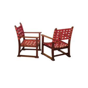 Set of Original Fireside Chairs Designed by Adolf Loos and Heinrich Kulka Set of Original Fireside Chairs Designed by Adolf Loos and Heinrich Kulka