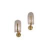 Orrefors wall lights Carl Fagerlund, a pair, glass & brass, 1960`s ca, Sweden