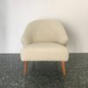 Rare Danish Mid-Century Armchair in Lambswool