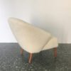 Rare Danish Mid-Century Armchair in Lambswool