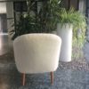 Rare Danish Mid-Century Armchair in Lambswool