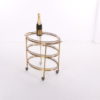 Maison Jansen Paris Golden Drinks trolley three layers 1950 Maison Jansen Paris Golden Drinks trolley three layers 1950