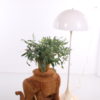 Rattan bamboo elephant side table brown (1960s)