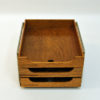 Scandinavian vintage oak Desk archives set from the 1940s