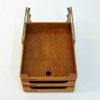 Scandinavian vintage oak Desk archives set from the 1940s