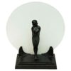 Art Deco Lady table lamp with frosted glass by Zenith, Germany 1930-40s Art Deco Lady table lamp with frosted glass by Zenith, Germany 1930-40s