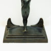 Art Deco Lady table lamp with frosted glass by Zenith, Germany 1930-40s Art Deco Lady table lamp with frosted glass by Zenith, Germany 1930-40s