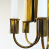 Brass candle holder Chandelier by Pierre Forssell for Skultuna, Sweden 1960s Brass candle holder Chandelier by Pierre Forssell for Skultuna, Sweden 1960s