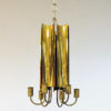 Brass candle holder Chandelier by Pierre Forssell for Skultuna, Sweden 1960s Brass candle holder Chandelier by Pierre Forssell for Skultuna, Sweden 1960s