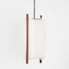 Italian Teak Ceiling Lamps from Alfaplex, Milan, 1960s, Set of 2