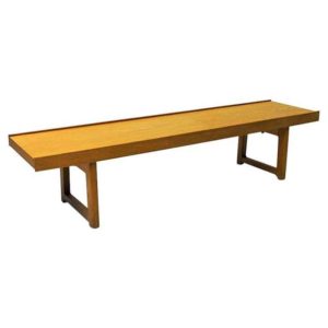 Krobobench 1.5 m in Oak by Torbjørn Afdal for Bruksbo - Norway 1960s