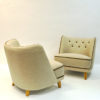 Lovely pair of Norwegian Easy chairs by Møller & Stokke 1940s Lovely pair of Norwegian Easy chairs by Møller & Stokke 1940s