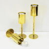 Scandinavian Classic and beautiful Brass Candleholder set 1970s Scandinavian Classic and beautiful Brass Candleholder set 1970s