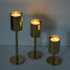 Scandinavian Classic and beautiful Brass Candleholder set 1970s Scandinavian Classic and beautiful Brass Candleholder set 1970s