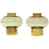 Norwegian vintage pair of Brass Candleholders by Colseth 1960s