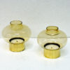 Norwegian vintage pair of Brass Candleholders by Colseth 1960s