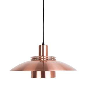 Vintage Danish Pendant Lamp by Kurt Wiborg for Jeka Metaltryk, 1980s