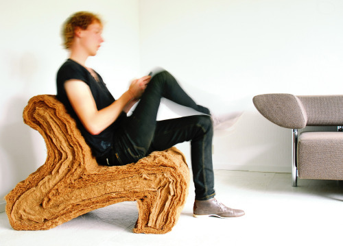 Layer Chair in Natural Fiber Composites by Jorrit Taekema