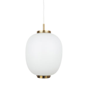 Danish mid-century pendant lamp Kina/China by Bent Karlby, Lyfa, 1946