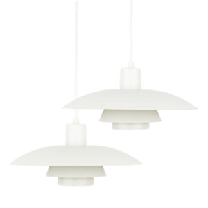 Pair of vintage pendant lamps PH 4/3 by Poul Henningsen, Louis Poulsen, 1966