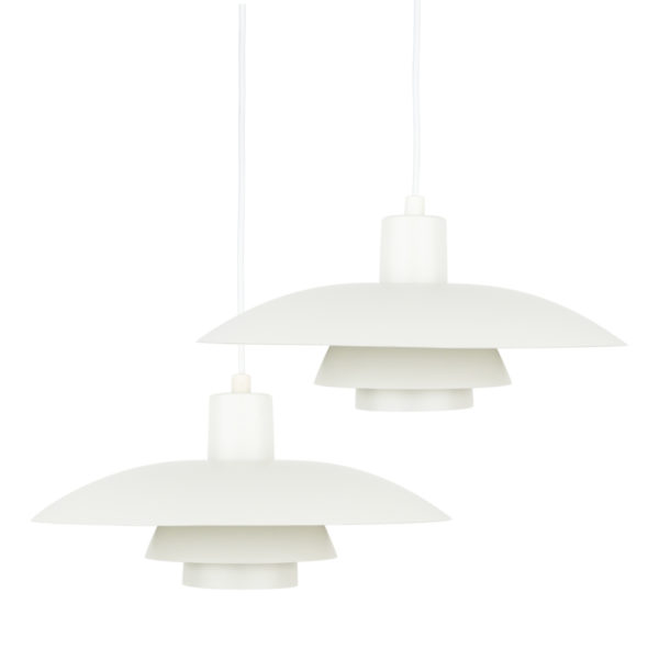 Pair of vintage pendant lamps PH 4/3 by Poul Henningsen, Louis Poulsen, 1966