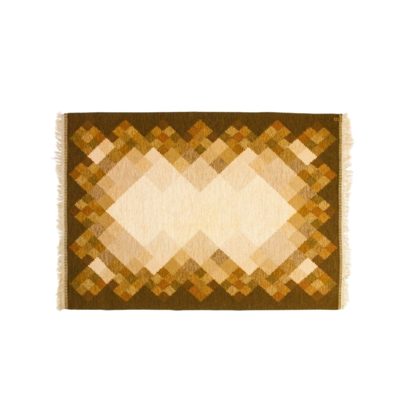 Scandinavian 20th century modern rug by Britta Swefors. 233 X 167 cm (91.73 X 65.75 in)