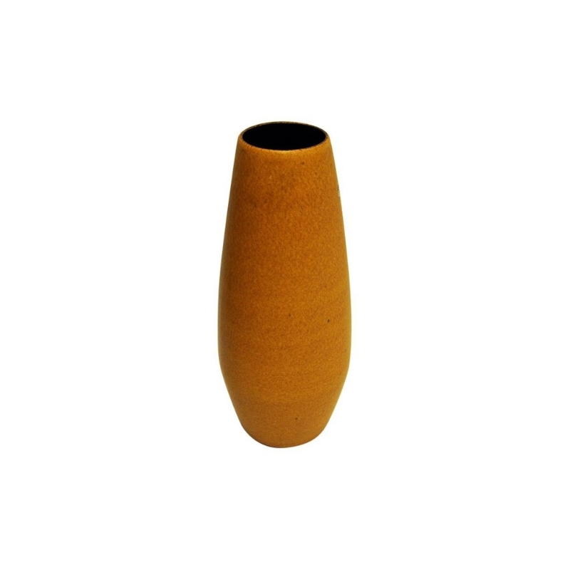 Yellow Ceramic vintage Vase by Scheurich W. Germany 1960s