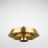 Danish vintage brass pendant lamp Nova by Jo Hammerborg, Fog og Morup, 1963