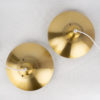 Vintage Golden Ceiling Lamps by Kurt Wiborg for Jeka Metaltryk, Set of 2
