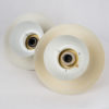 Vintage Golden Ceiling Lamps by Kurt Wiborg for Jeka Metaltryk, Set of 2