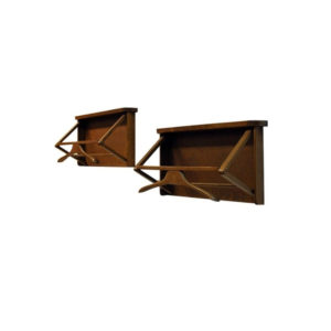 Swedish Wall mounted dark wood Valet by Per Granebo AB 1970s, pcs