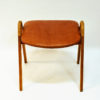 Midcentury leather stool by Bjørn Engø for Gustav Bahus 1950s, Norway Midcentury leather stool by Bjørn Engø for Gustav Bahus 1950s, Norway