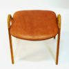Midcentury leather stool by Bjørn Engø for Gustav Bahus 1950s, Norway Midcentury leather stool by Bjørn Engø for Gustav Bahus 1950s, Norway