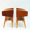 Teak pair of midcentury night or side tables -Sweden 1950s