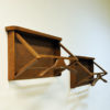Swedish Wall mounted dark wood Valet by Per Granebo AB 1970s, pcs