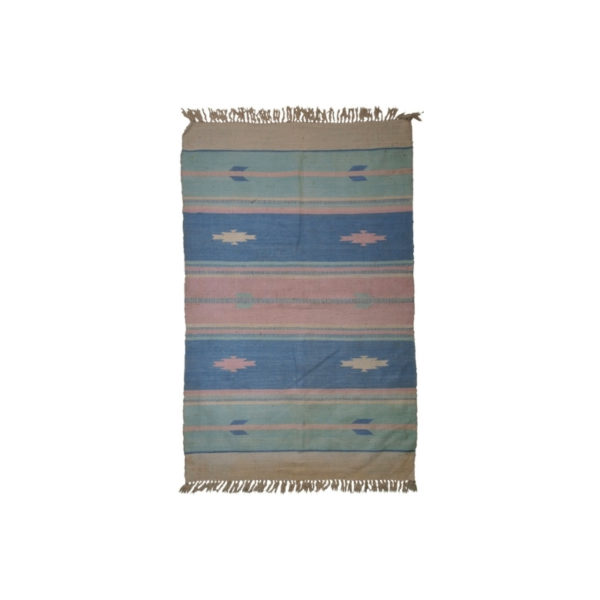 Handmade vintage Indian Dhurri kilim 4' x 6' ( 122cm x 183cm ) 1960 - 1C70 Handmade vintage Indian Dhurri kilim 4' x 6' ( 122cm x 183cm ) 1960 - 1C70